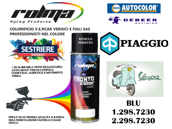 PIAGGIO - 1.298.7230 - 2.298.7230 BLU