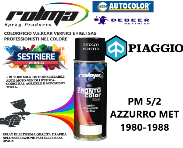 PIAGGIO - PM 5/2 AZZURRO METALLIZZATO