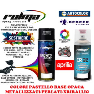 APRILIA PASTELLO B.OPACA-METALLIZZATI-PERLATI-XRIRALLIC