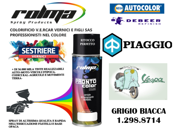 PIAGGIO - 1.298.8714 GRIGIO BIACCA