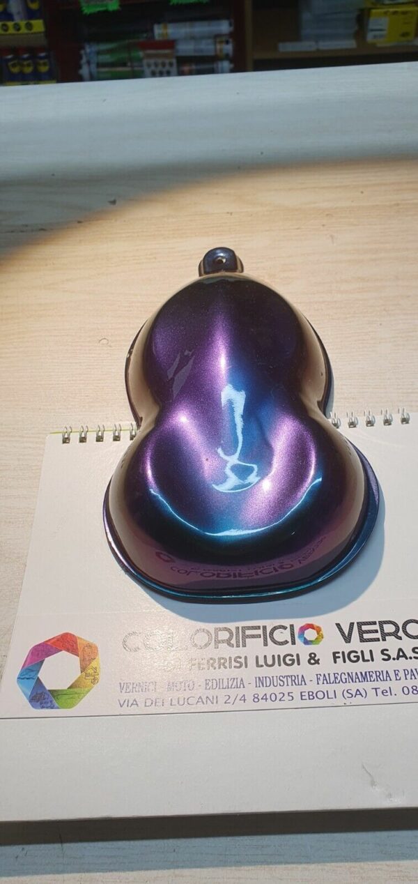 VERNICE CAMALEONTE CAM 01 EFFETTO VIOLA VERDE BLU BASE OPACA - immagine 5