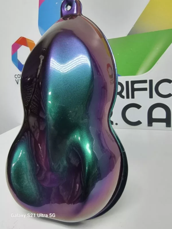 VERNICE CAMALEONTE CAM 01 EFFETTO VIOLA VERDE BLU BASE OPACA - immagine 7