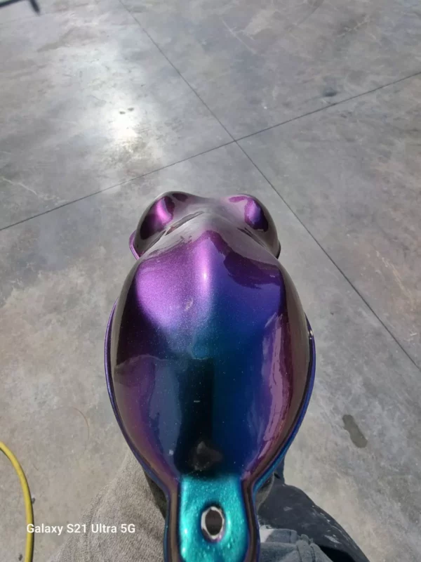 VERNICE CAMALEONTE CAM 01 EFFETTO VIOLA VERDE BLU BASE OPACA - immagine 13
