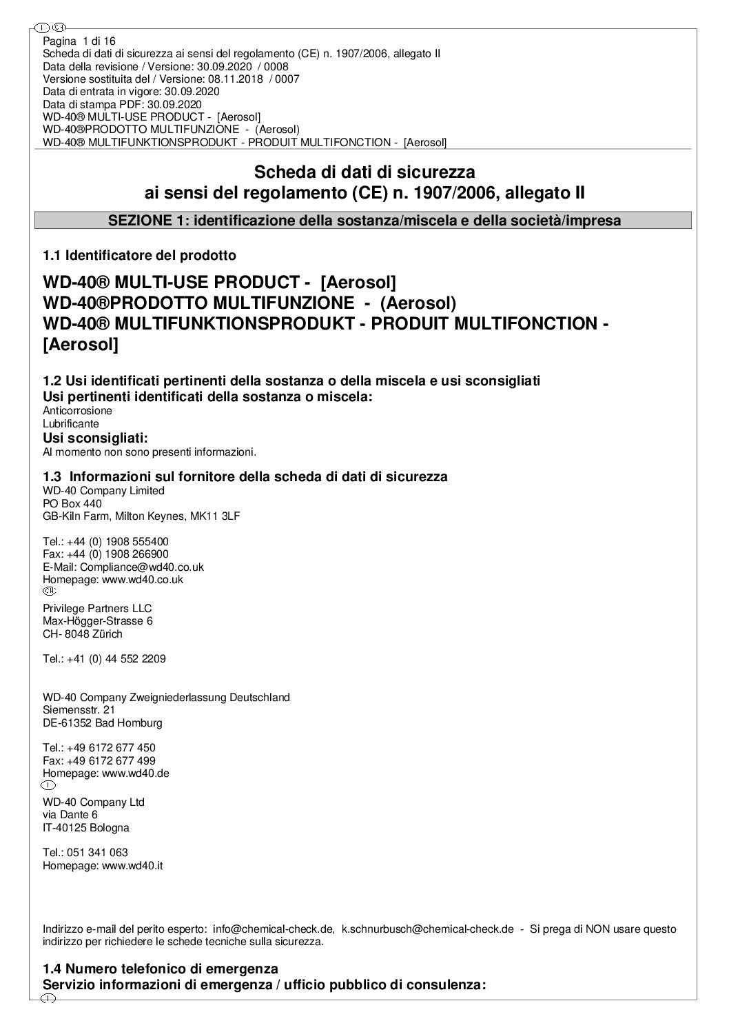 WD-40 – PRODOTTO MULTIFUNZIONE 600 ML FLEXIBILE