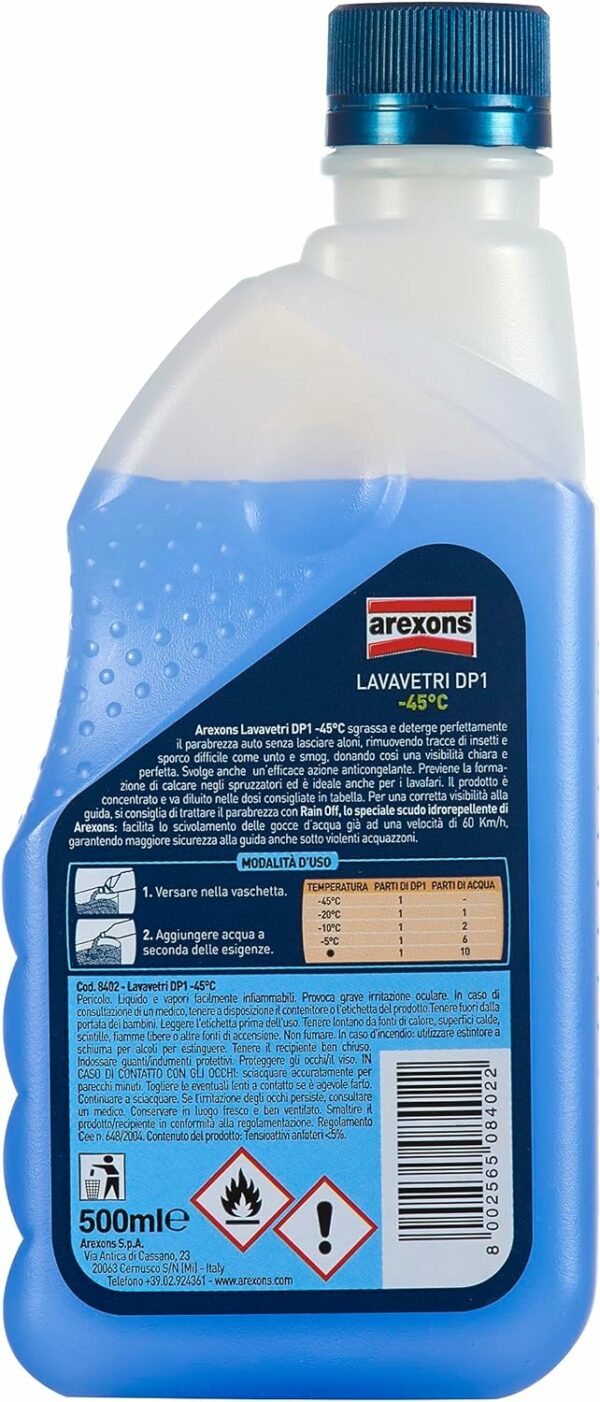 AREXONS - LAVAVETRI DP1  -45° C ML 250 - immagine 3