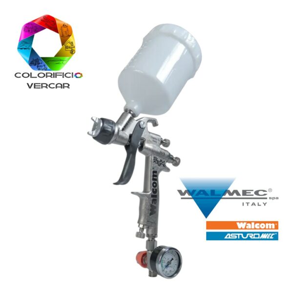 WALMEC - AEROGRAFO - PISTOLA  A SPRUZZO SLIM XLIGHT S HTE 1.3 CON MANOMETRO