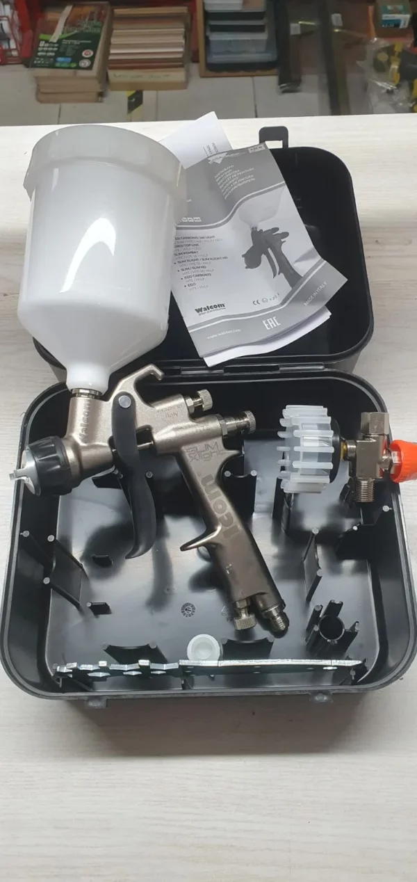 WALMEC - AEROGRAFO - PISTOLA  A SPRUZZO SLIM XLIGHT S HTE 1.3 CON MANOMETRO - immagine 8