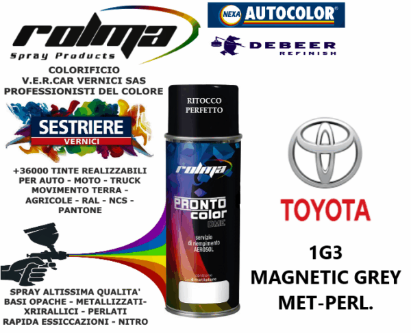 TOYOTA - 1G3 MAGNETIC GREY MET-PERL.