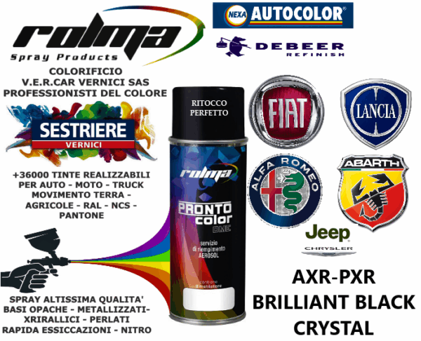 CHRYSLER - DOGE   AXR - PXR   BRILLIANT BLACK CRYSTAL