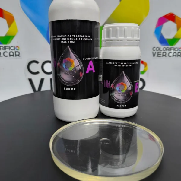 RESIN VER LOW - RESINA EPOSSIDICA BICOMPONENTE TRASPARENTE KIT - immagine 6