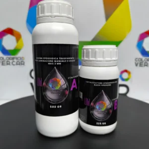 RESIN VER LOW – RESINA EPOSSIDICA BICOMPONENTE TRASPARENTE KIT