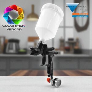 WALMEC - AEROGRAFO SLIM KOMBAT PRO HALO 1.3 CON MANOMETRO