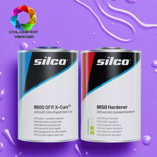 SILCO- KIT TRASPARENTE 1:1 9600 SFR X-CURE LT 1+ CATALIZZATORE 9650 UHS LT 1